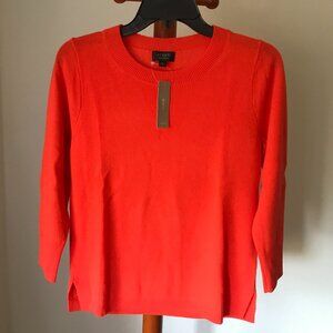Jcrew everyday cashmere sweater Three-quarter sleeves size Small NWT